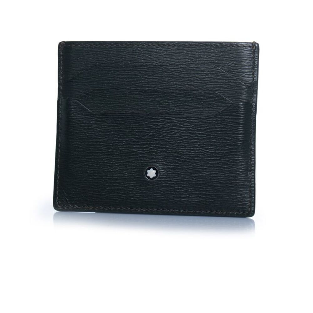 Montblanc, green leather card holder